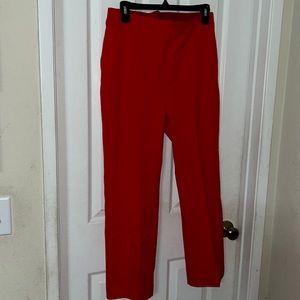 Spanx red pull on pants women M